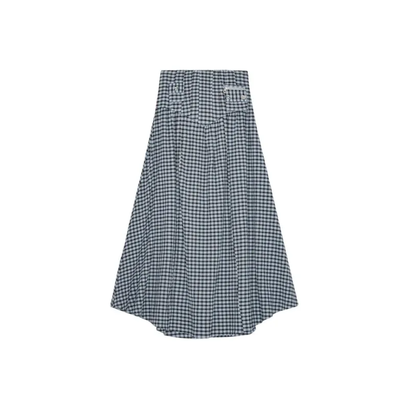 GANNI Checkered Skirt-0