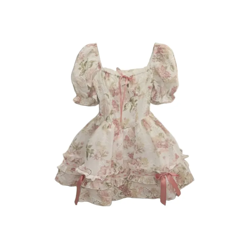 Peaches Peaches Short Sleeved Dress Women's-7