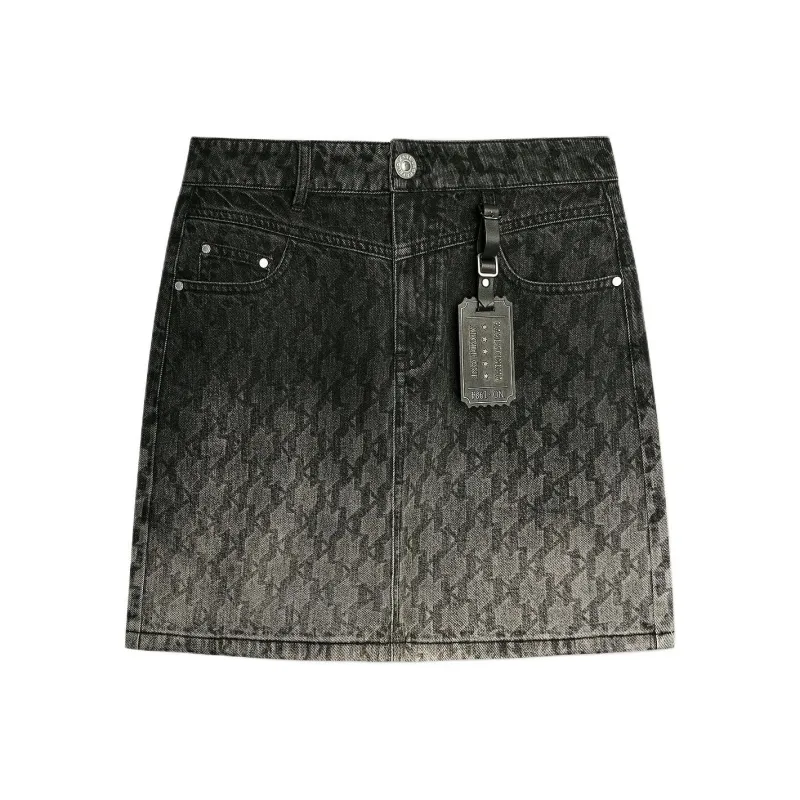 KARL LAGERFELD SS24 Denim Short Skirts Women's Black-0