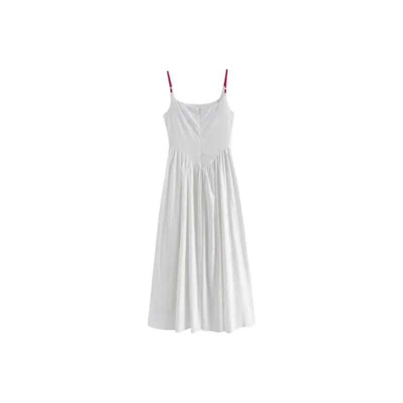 ABCMININ Slip Dresses Women's White-1
