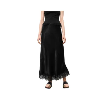Bethine Casual Long Skirt Women's Mysterious Black