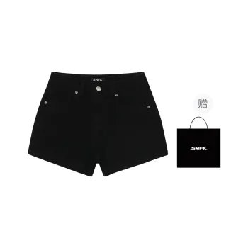 SMFK SS25 Denim Shorts Women's Wilderness Black