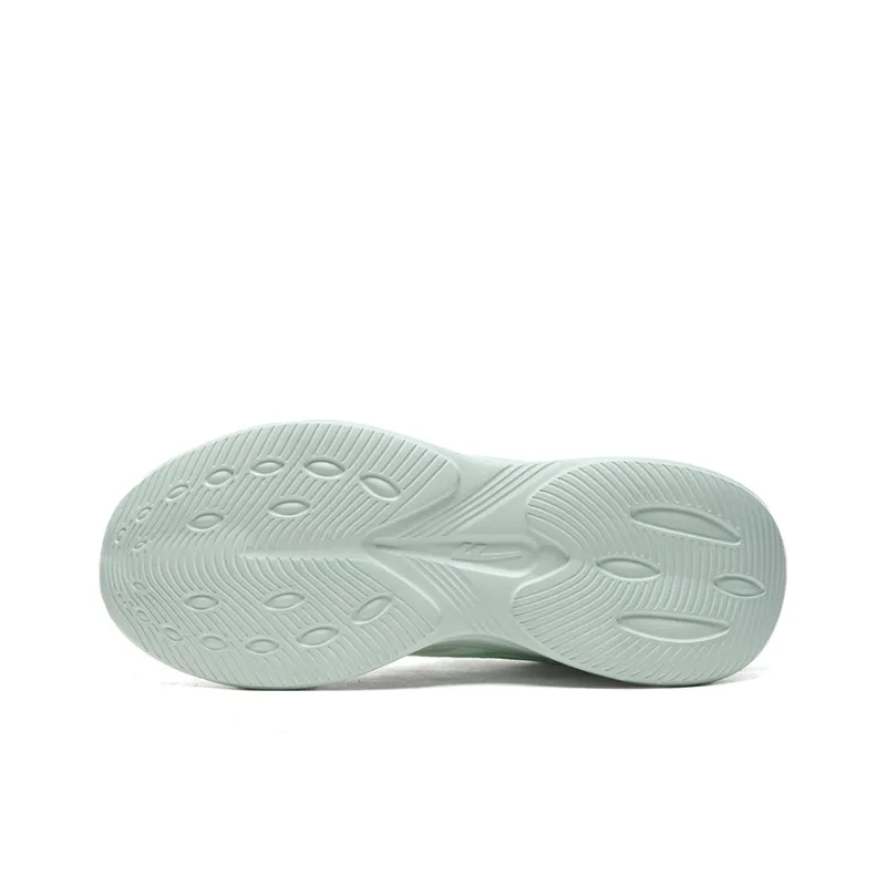 Warrior Rebound Abrasion Resistant Lightweight Breathable Slip Resistant Low Top Running Shoes Women's White Green-4