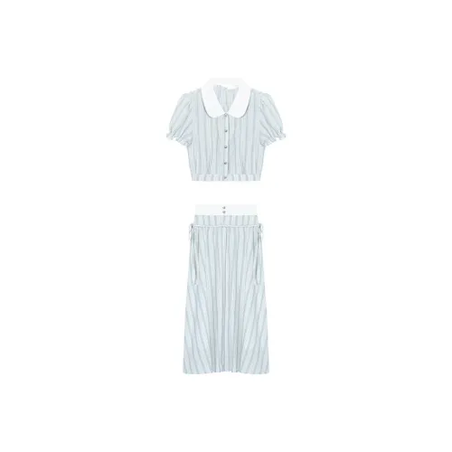 ABCMININ Two Piece Skirt Sets Women's