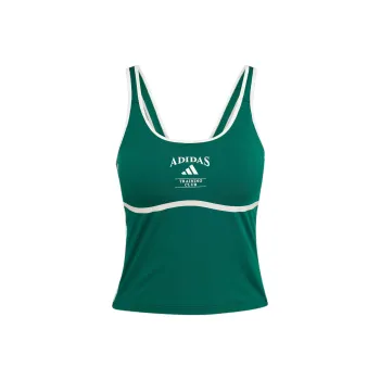 Adidas Free Shipping With AdiClub Heritage Tank Top With Integrated Low Support Bra