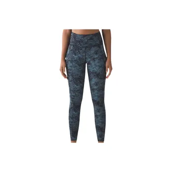 Lululemon Fast And Free Athletic Trousers Women's Blue Black