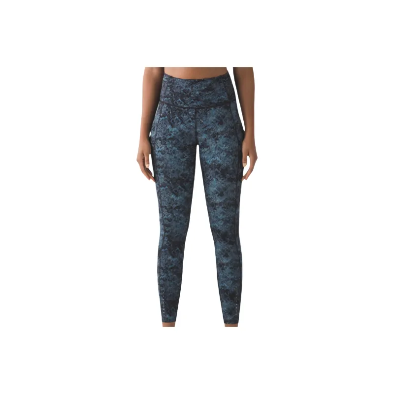 Lululemon Fast And Free Athletic Trousers Women's Blue Black-0