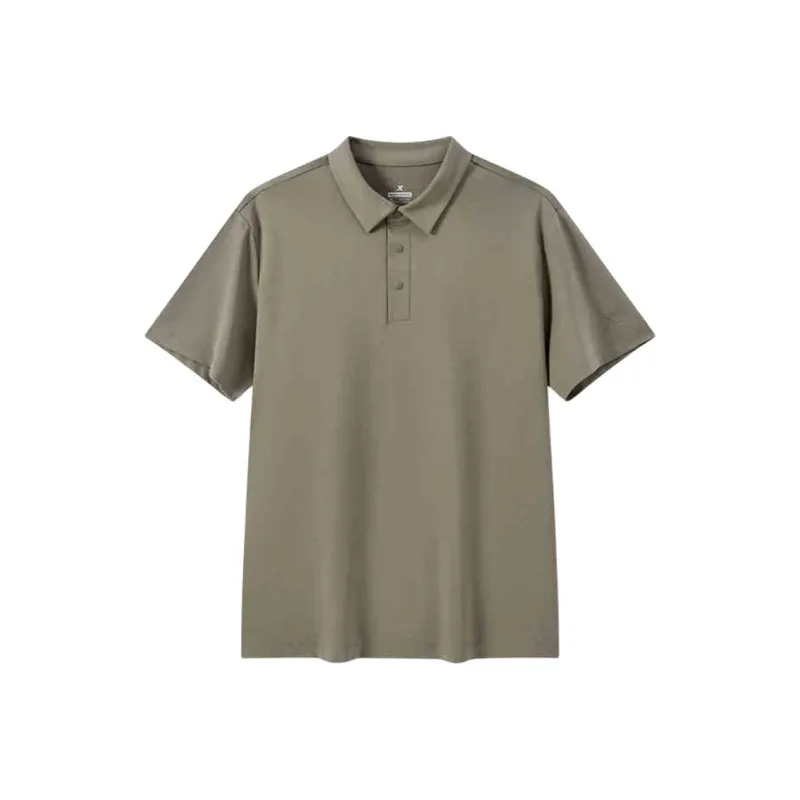 XTEP Polo Shirt Men's Dark Aqua Green-0