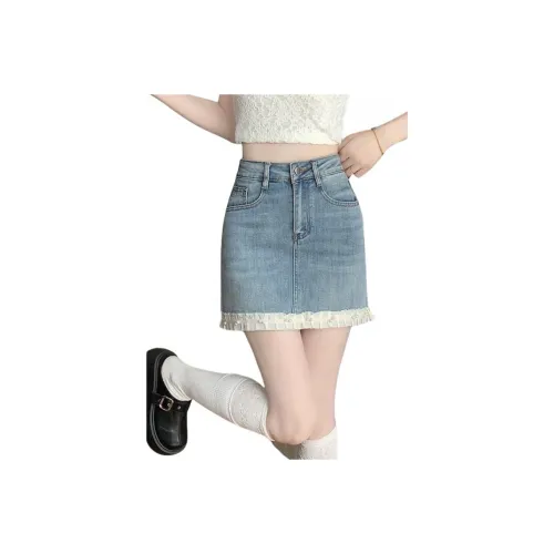 XIANSINIAO UNIFREE Denim Short Skirts Womens Women's