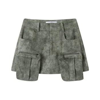 ANDREA MARTIN Cargo Short Skirts Women's