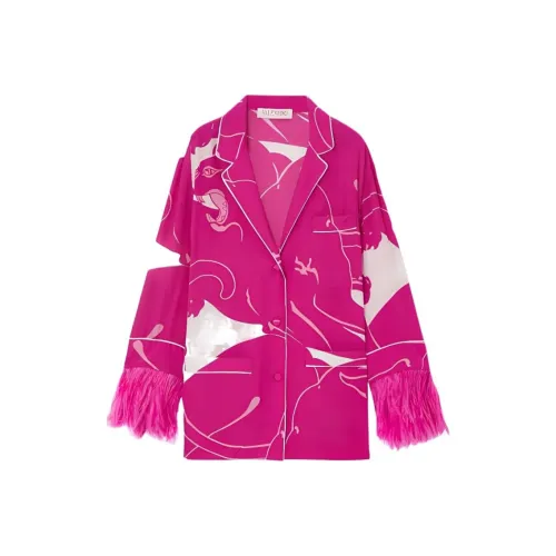 MSGM Leaf-print Cuban Shirt