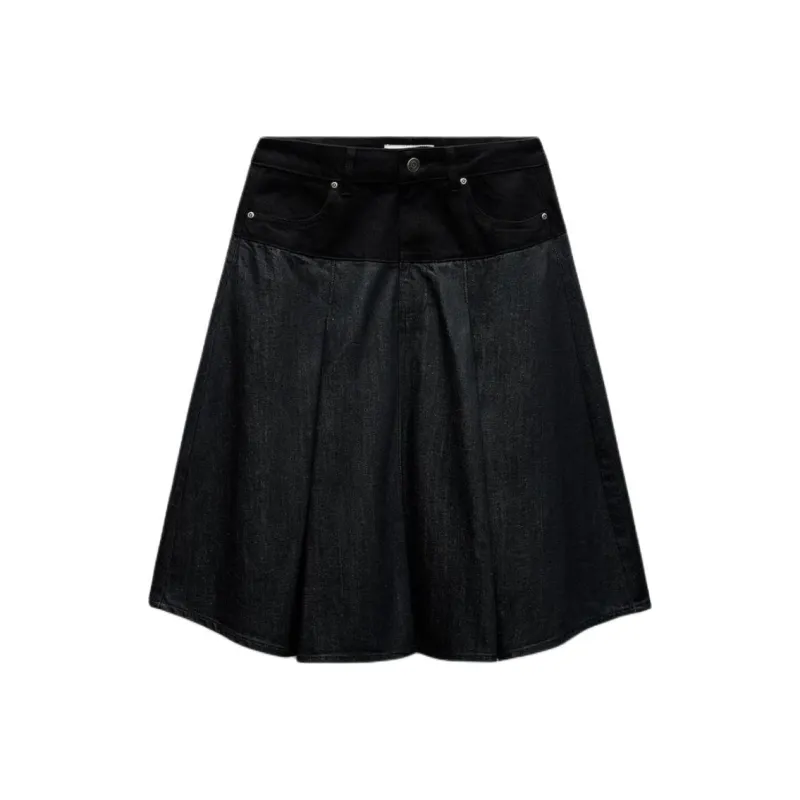 ZARA ZW Series Denim Short Skirts Women's Blue-0