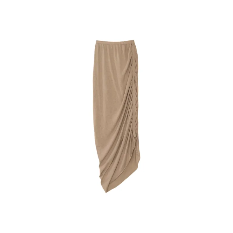 Lauren Manoogian SS25 DRAPE SKIRT $450 Casual Long Skirt Women's SISAL/Sword Hemp-0
