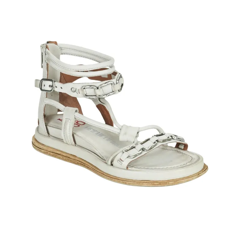 AirStep POLA SQUARE Roman Sandals Women's White-3