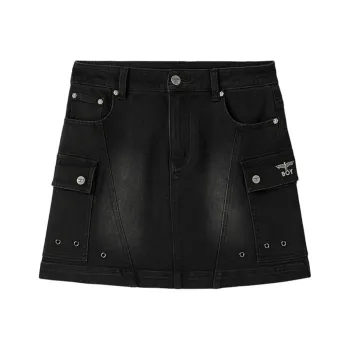 Boy London Denim Short Skirts Women's Black