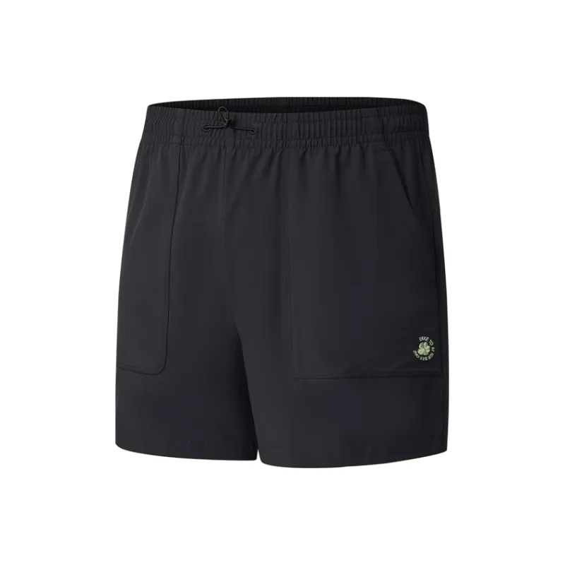Erke Sports Shorts Women's Jet Black-0