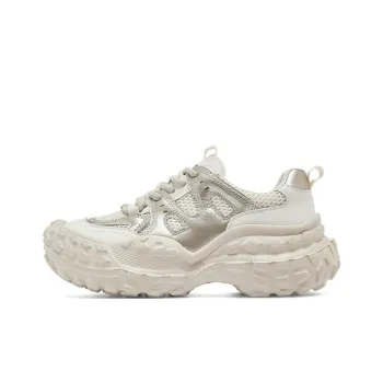 AGSDON Chunky Sneakers Women's Beige Gold