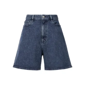 Onitsuka Tiger Denim Shorts Women's Blue