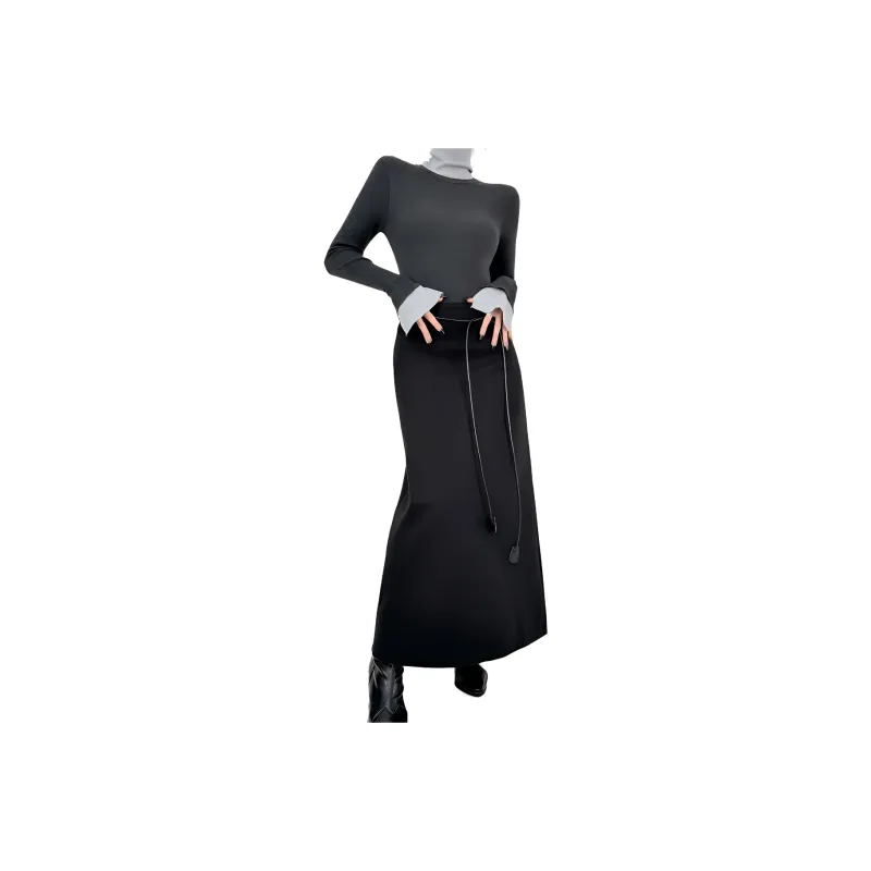 DOUBLE Z SHOP Casual Long Skirt Women's-0