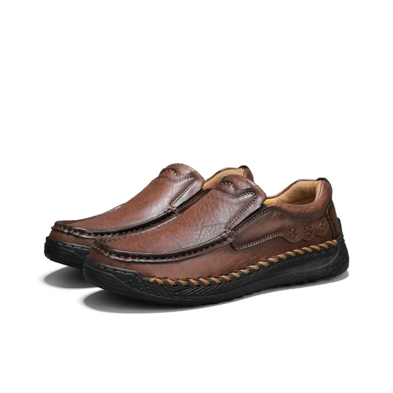 LEXON Men's Casual Shoes Men Low Top Black/Khaki/Dark Brown-11