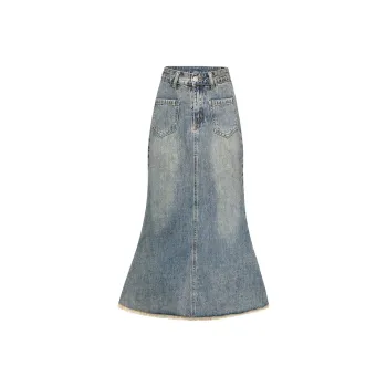 COVER TIME Denim Long Skirt Women's