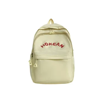 Yalu Nylon Backpack Unisex White/Black/Pink/Yellow