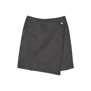 COS Denim Short Skirts Women's Washed Black