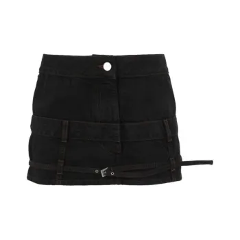 Jacquemus La Mini De Nimes Criollo Denim Miniskirt