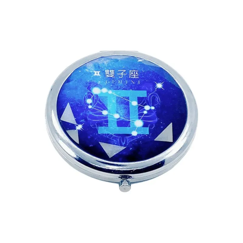 JIXUAN Twelve Constellation Double Sided Foldable Make Up Mirrors-4