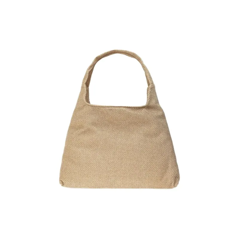 Jimmy Choo Woven Beach Bag Shoulder Bag Women's Natural-2