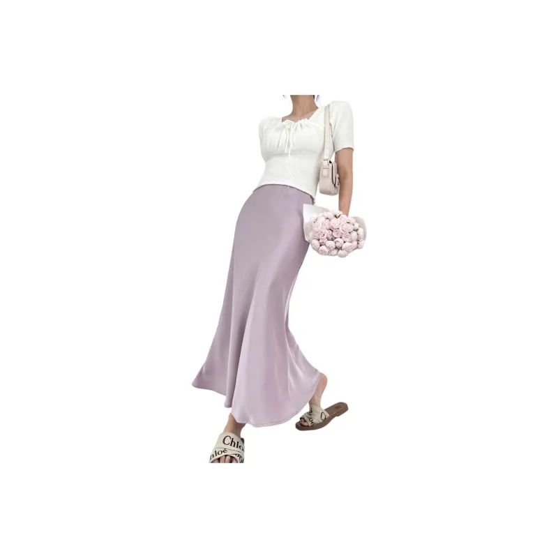 DOUBLE Z SHOP Casual Long Skirt Women's-3