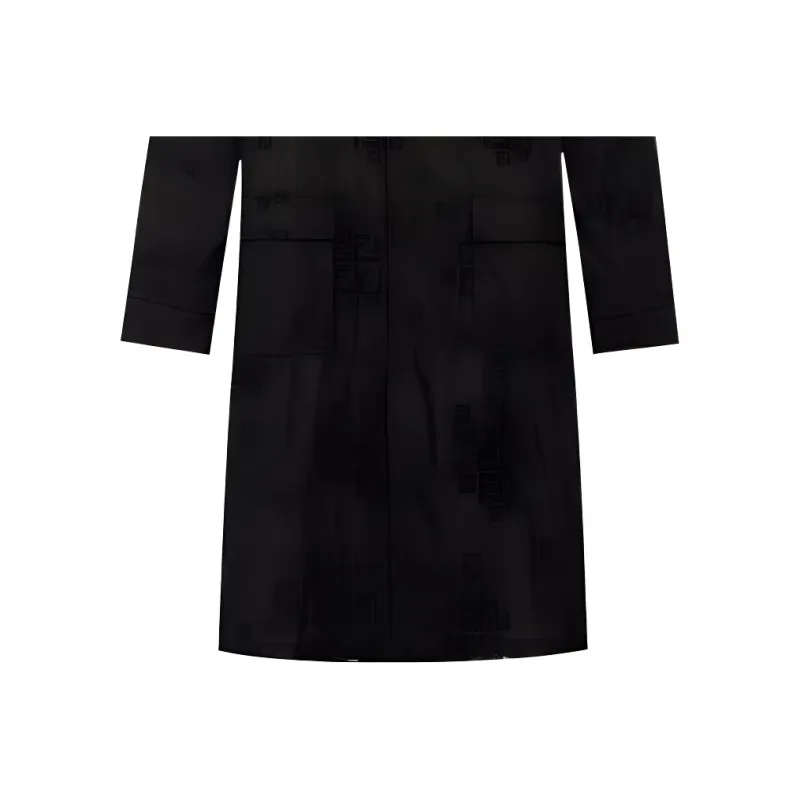 FENDI Trench Coats Men Black-4