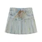 Nostalgic Denim Blue[Vintage Tie-Dye, Lace-Up Design]