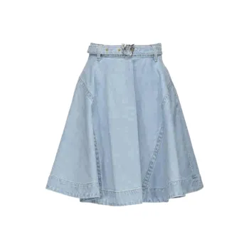 PINKO SS23 Denim Short Skirts Women's Blue