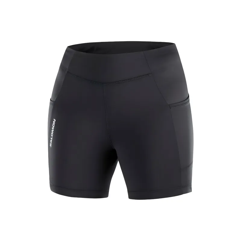 SALOMON CROSS RUN Sports Shorts Women's Pitch Black-0