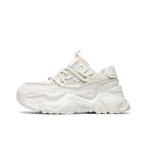 AD Anti Slip And Wear Resistant Height Increasing Low Top Chunky Sneakers Men's