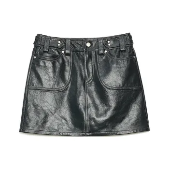 FIRELADY FUR Leather Short Skirts Women's