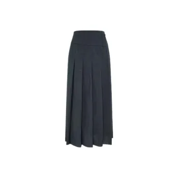 IDPAN Casual Long Skirt Women's Black Gray