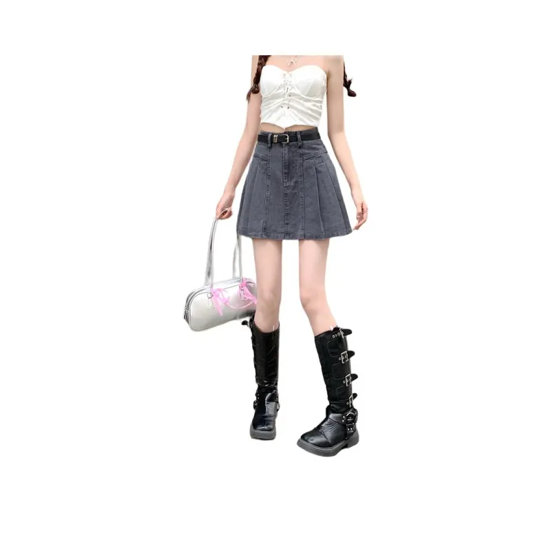 Si Bei'er Denim Short Skirts Women's-8