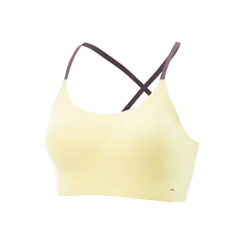 LiNing Fitness Series Sports Underwear Women's Soft Light Yellow