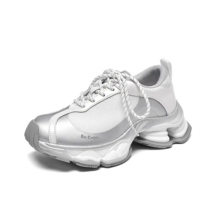 Lee Cooper Slip Resistant, Abrasion Resistant, Breathable, Height Increasing Low Top Chunky Sneakers Women's-7