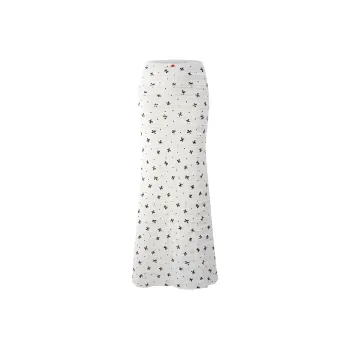 Mu Xiao Xin Casual Long Skirt Women's Ecru