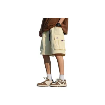 Warrior Huichao Riding The Wind Collection Cargo Shorts Unisex Apricot