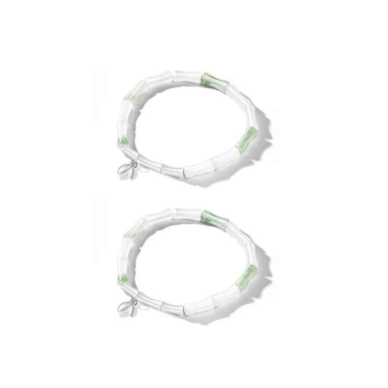 HAPPY BEAN Tianshan Jade Bracelets Unisex-9