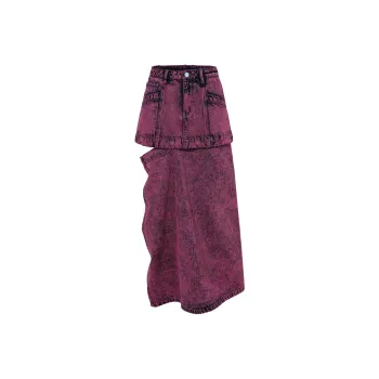 BJHG Denim Short Skirts Women's Pink