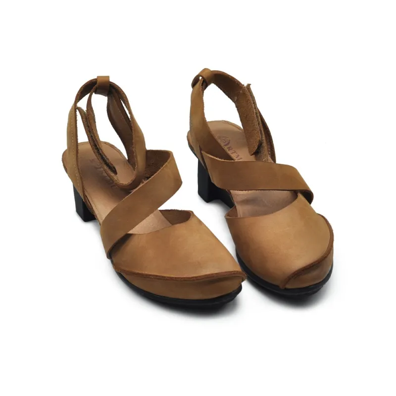 ARTMU Wedge Heel High Heels 5.5cm Women's Brown-3