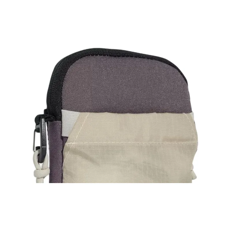 Adidas Recycled Polyester Shoulder Bag Trumpets Unisex Gray & Beige-4
