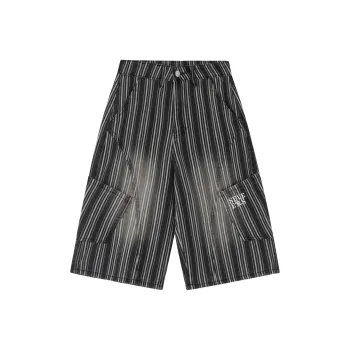 BEAR UNION Denim Shorts Unisex Black