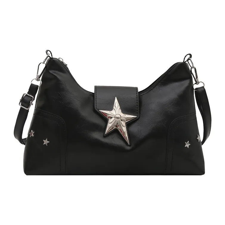TOUTSEUL YOLO PU Shoulder Bag Women's Ecru/Black/Pink/Red/Light Brown-6