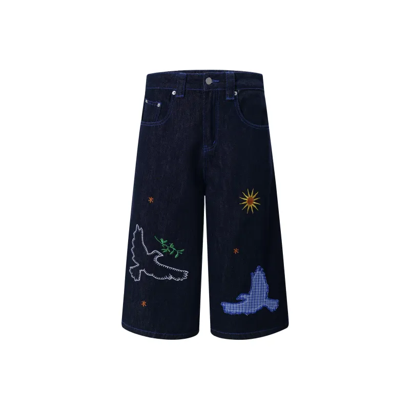 VINMUK Denim Shorts Women's Dark Blue-0
